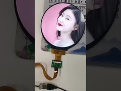 300 Cd/M2 TFT Round Display 4 Inch 720x720 Display Dengan 4 Lane MIPI Interface