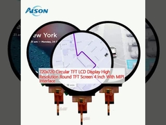 720x720 Lingkaran TFT LCD Tampilan Resolusi Tinggi Lingkaran TFT Layar 4 Inci Dengan Antarmuka MIPI