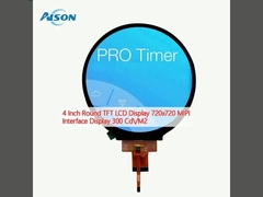 4 Inch Round TFT LCD Display 720x720 MIPI Interface Display 300 Cd/M2