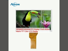 1024x600 Tampilkan TFT Industri 7 Inch Active Matrix TFT Warna LCD Layar LCD