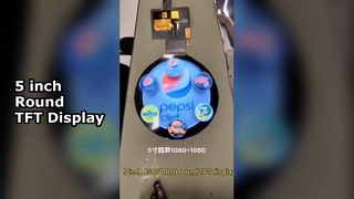 Modul LCD TFT Melingkar 5 inci 1080x1080
