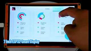 Layar Sentuh Kapasitif Modul Tampilan ESP32 800X480 7 inci