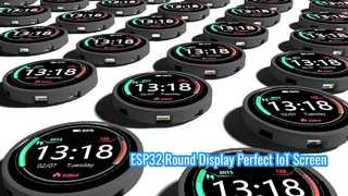 Modul Tampilan ESP32-C3 Bulat 1,28 Inci