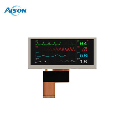 3.9 Inch Bar Type LCD Display 480x128 Medical LCD Display Antarmuka SPI/MCU