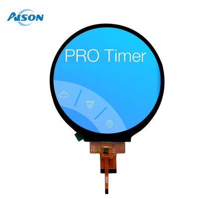 4 Inch Round Display Module 720x720 Round LCD Module 300 Cd/M2 Biasanya Hitam