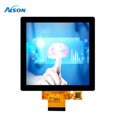 3.95 Inch Square TFT Display 480x480 Square Touch Display 300 cd/m2 dengan RGB Interface