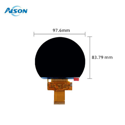 3.54 Inch Round TFT Display 800x640 TFT Display Panel Lamp Bentuk Untuk Instrumen Sepeda Motor