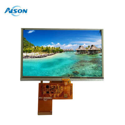 5.0 IPS TFT LCD Module, TFT 5 inci dengan Resistive Touch Panel Resolusi 800X480