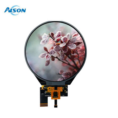 3.4 inci Layar TFT Bulat 800×800 Layar Lingkaran TFT LCD MIPI Antarmuka Tanpa Sentuh