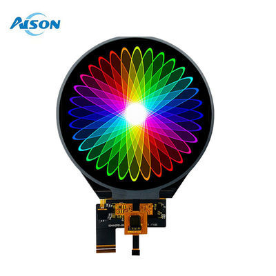 3.4 inci Layar TFT Bulat 800×800 Layar Lingkaran TFT LCD MIPI Antarmuka Tanpa Sentuh