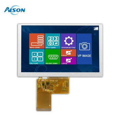 5 Inch IPS LCD Display Module 800x480 Industrial Display Module 40 Pin Dengan Antarmuka RGB