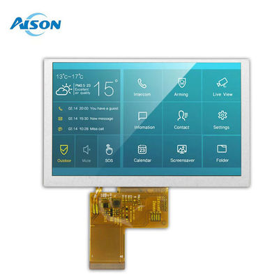 5 Inch IPS LCD Display Module 800x480 Industrial Display Module 40 Pin Dengan Antarmuka RGB