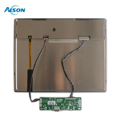12.1 inci TFT Industrial Display 1024x768 TFT Display Custom 650 Cd/M2 Dengan LVDS Interface