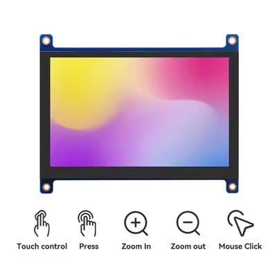5 inci HDMI Raspberry Pi Display 800x480 Capacitive Touch Screen Module 400 Cd/M2