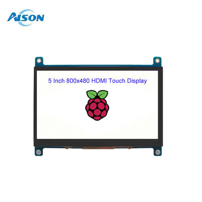 5 inci 800x480 HDMI Touch TFT Display 400 Cd/M2 Raspberry Pi LCD Display