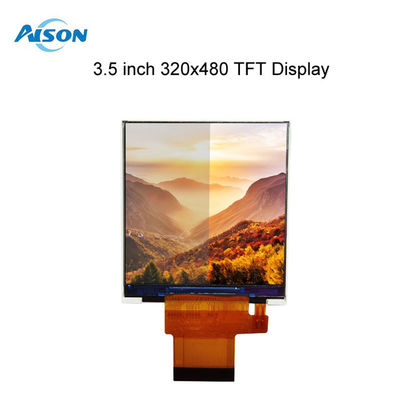 3.5 inci TFT LCD Module 320x480 Portrait LCD Display 500 cd/m2 MCU/RGB Interface