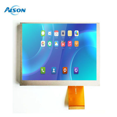5.6 inci 640x480 Industrial LCD Module Display Penggantian untuk Innolux AT056TN52V.3 Transmissive / Biasanya Putih -30 80 °C