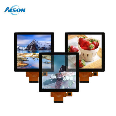 4 inci Square TFT Display 480x480 dengan RGB Interface dengan Touch Display 300 cd/m2