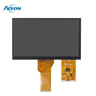 7 inci 1024x600 LVDS TFT IPS Display Capacitive Touch Display dengan Custom Oversized Coverglass