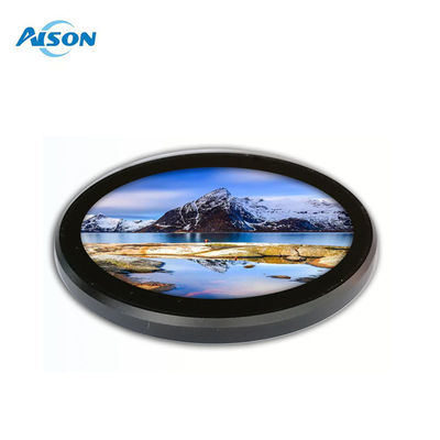 3.4 inci DSI Round Touch Display, 800 × 800, IPS, 10-Point Touch dengan HDMI Board Enclosure