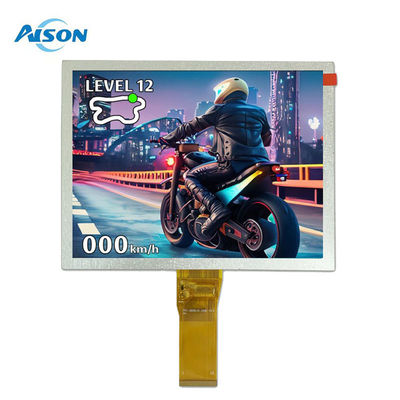 Modul LCD IPS TFT 8 inci 800×600 RGB 24 Bit 50 Pin 1000cd/m2 untuk TFT Industrial Display