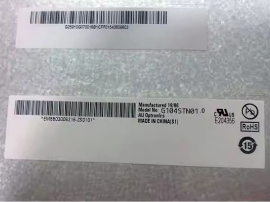 10.4 inci AUO 800X600 LVDS TFT LCD Display 400cd/m2 untuk Industri