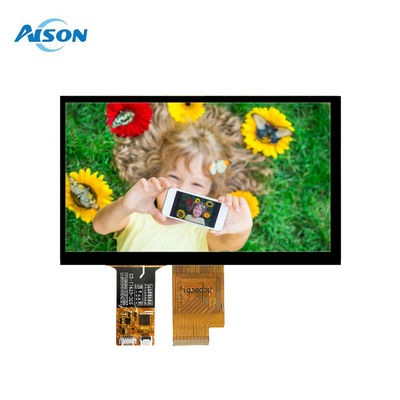 Layar TFT IPS 7 inci 1024x600 dengan Antarmuka USB I2C, Layar Sentuh Kapasitif TFT Area aktif 154.21 x 85.92mm