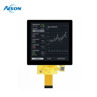 3.95 Inci 720X720 MIPI Square LCM TFT LCD Display dengan Layar Sentuh Kapasitif LED Backlight GT911 untuk Rumah Pintar Kotak 86