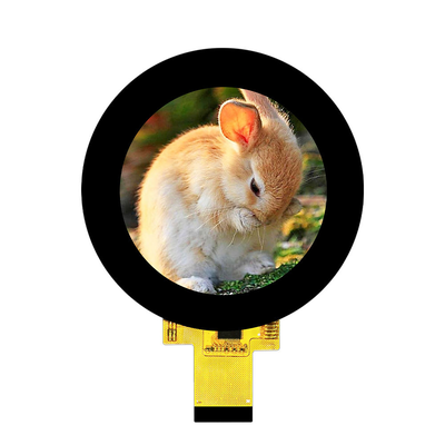 Layar TFT Sentuh Melingkar IPS 2,8 inci Modul LCD Antarmuka MIPI 480x480