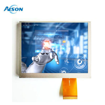 5.6 inci 640x480 Industrial LCD Module Display Penggantian untuk Innolux AT056TN52V.3 Transmissive / Biasanya Putih -30 80 °C