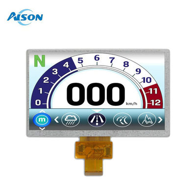 -40 sampai 95 derajat 7 inci Custom LCD Display Module 40pin LVDS Interface 500cd/m2