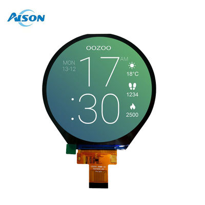 3.4 inci 800 * 800 Lingkaran TFT LCD Display MIPI Interface 30 Pin untuk Smart Home Industrial Control